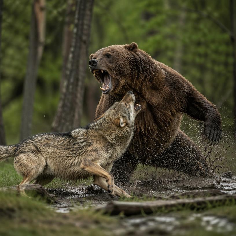 Der erbitterte Kampf im Wald: Wer triumphiert?