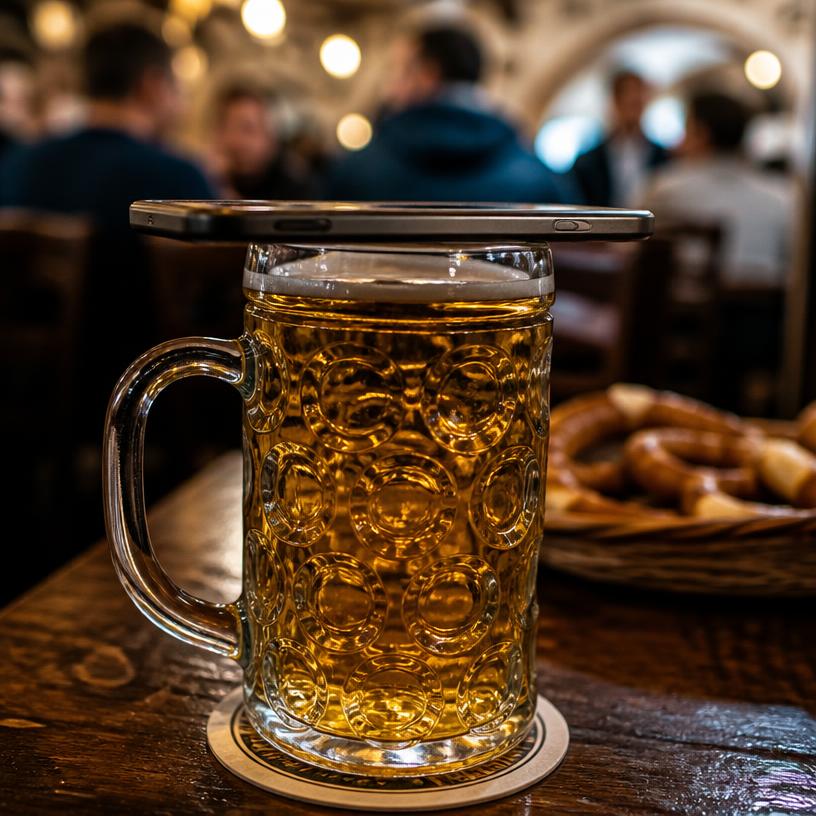 Bier dazu, Smartphone drauf!