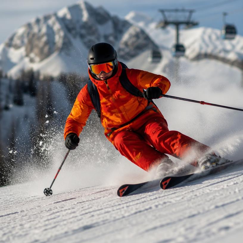 Auf der Piste mit Vollgas!