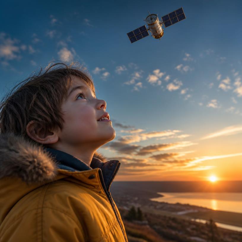 Himmelsboten: Dein Wissensflug über Satelliten
